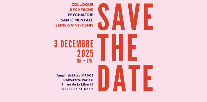 3e Colloque de recherche psychiatrie - santé mentale de la Seine-Saint-Denis 