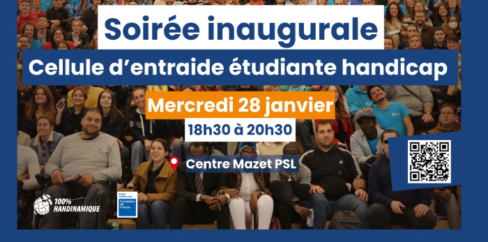 Soirée inaugurale de la 1ère Cellule d'entraide étudiante handicap
