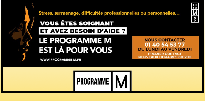 PROGRAMME M : Écoute et accompagnement des soignants en souffrance